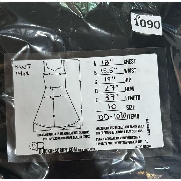 Tahari Harry S Levine Dress Black NWT Laser Cut Detail Lined Size US 10 UK 14 - Picture 10 of 10